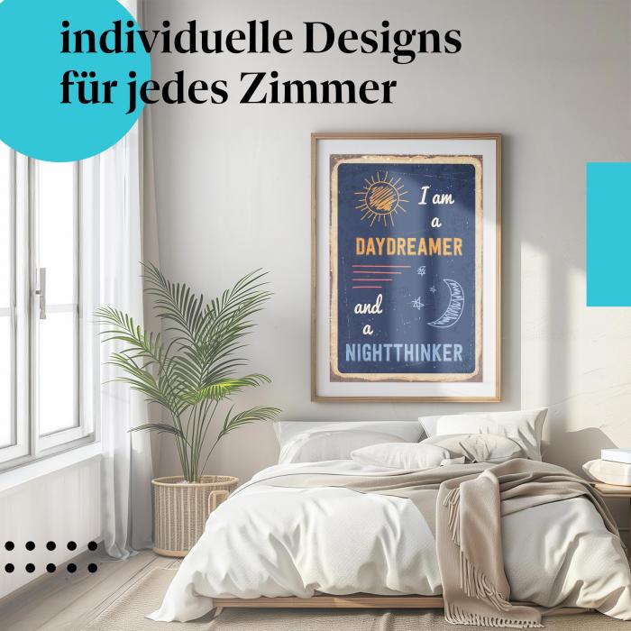 Schlafzimmer Deko: Tagträume & Vintage mit "Schild"