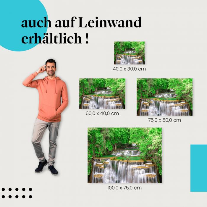 Wasserfall: Leinwandbild. Dschungel, magisch.