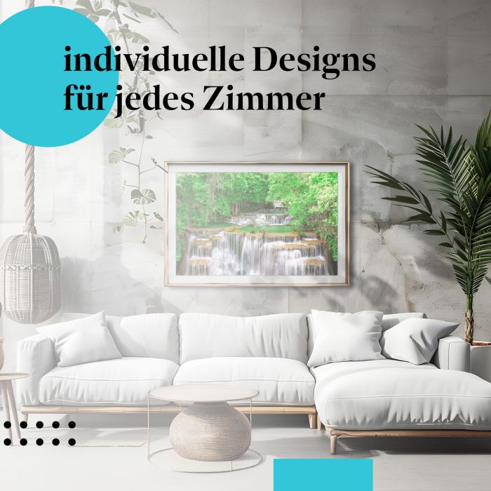 Schlafzimmer Deko: "Wasserfall" Poster: Die Schönheit der Natur - perfekt fürs Schlafzimmer.