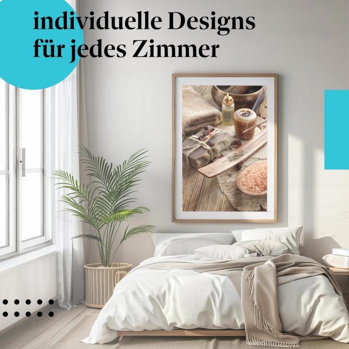 Schlafzimmer Deko: Wellness-Oase mit "Wellness-Arrangement" Poster