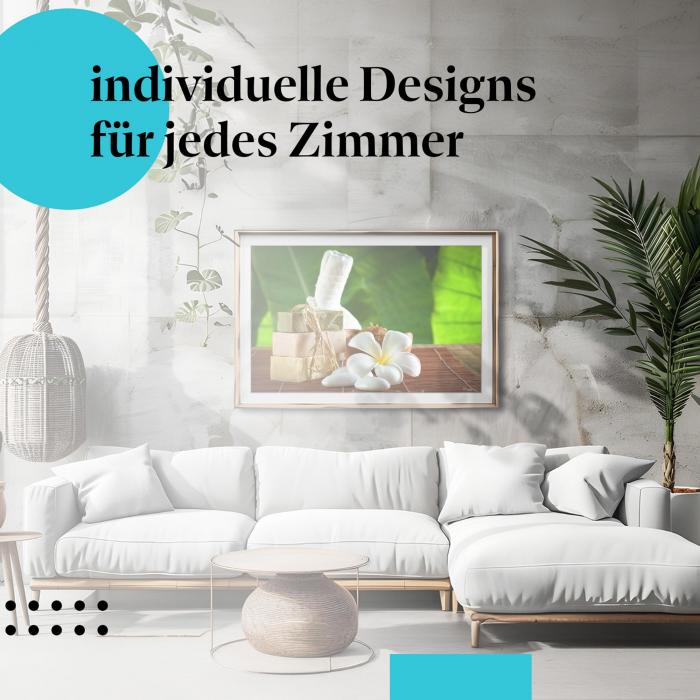 Schlafzimmer Deko: "Wellness" Poster: Schaffen Sie Ihre eigene Wohlfühloase.