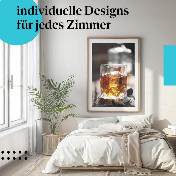 Schlafzimmer Deko: "Whiskey" Poster: Für alle, die den besonderen Moment genießen.