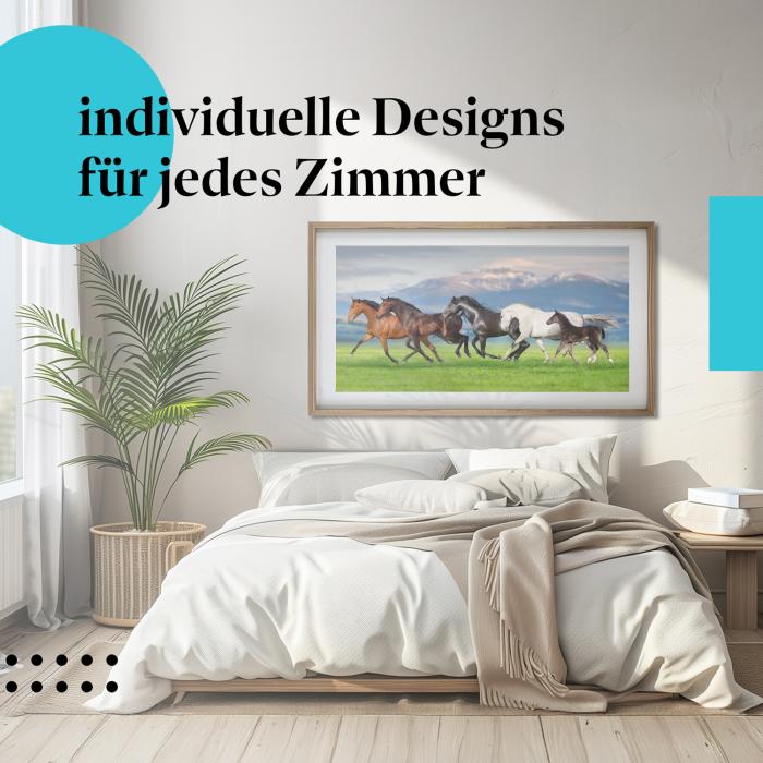 Schlafzimmer Deko: "Wildpferde" Poster: Dynamik & Energie - perfekt fürs Schlafzimmer.