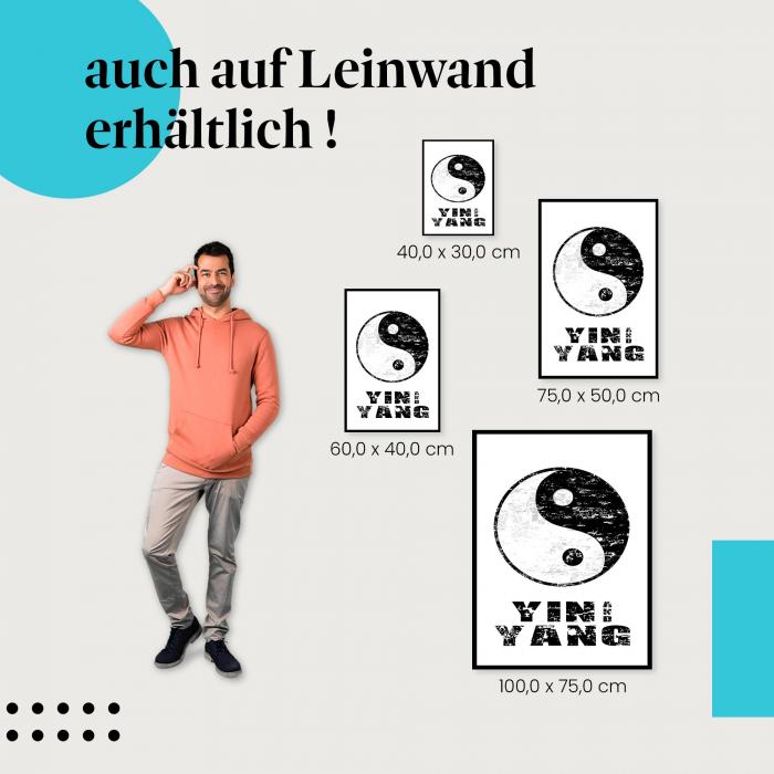 Leinwandbild "Yin Yang Symbol": Balance & Harmonie