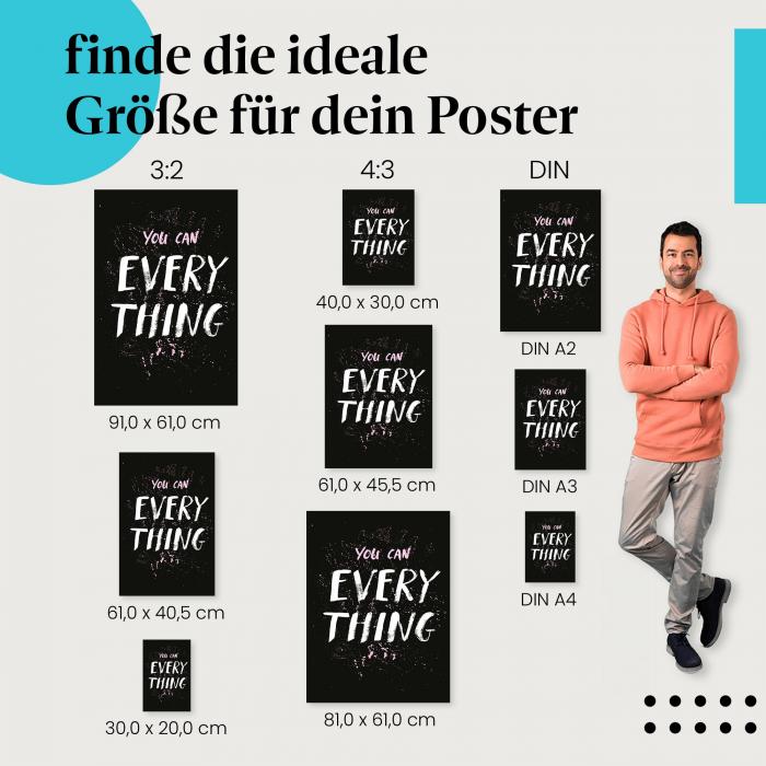 Motivation, Poster: "You Can Everything", Selbstvertrauen.