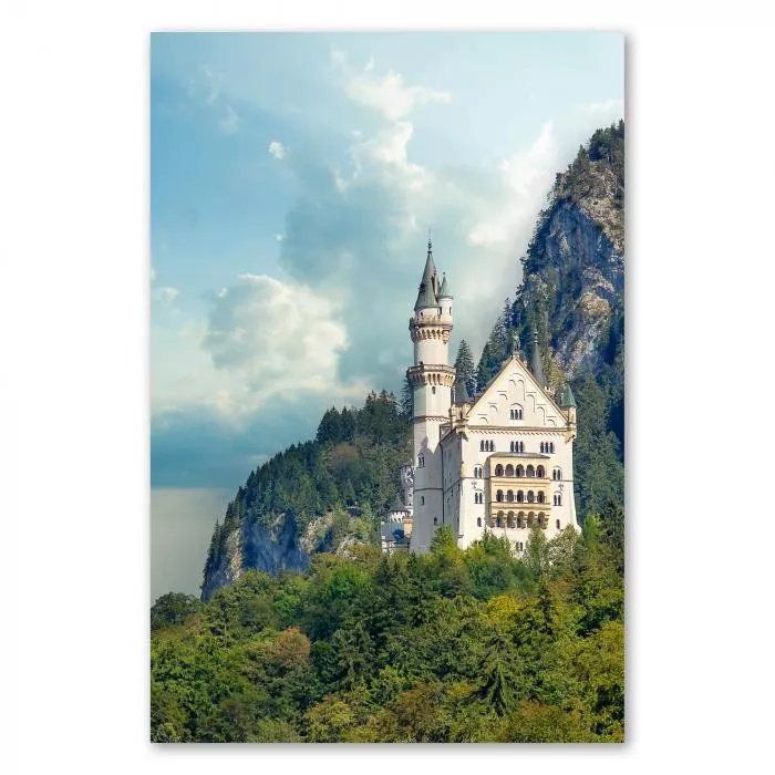 Schloss Neuschwanstein, Felsen, bayerische Alpen - Architektur & Reiseziel.