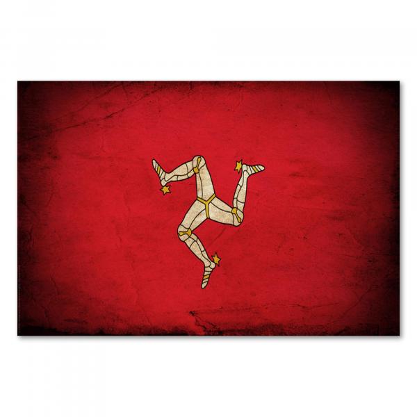 Flagge Isle of Man: Triskele auf Rot: Die Triskele ist ein uraltes Symbol und steht für die Sonne.