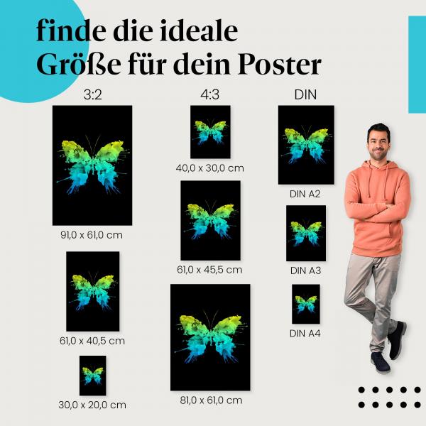 Schmetterling Poster: Farbenfrohe Natur!