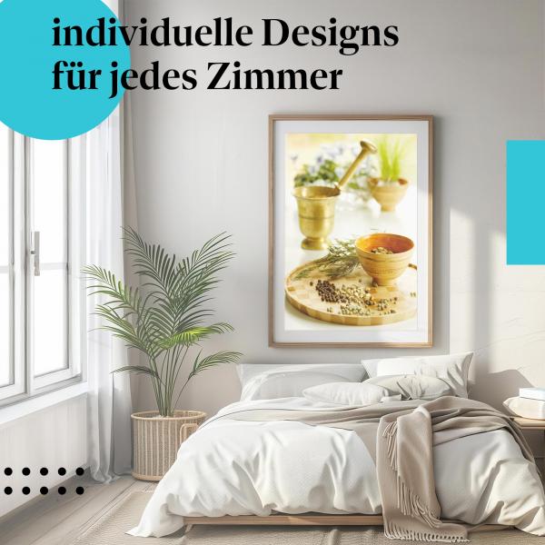 Schlafzimmer Deko: "Gewürze" Poster - Exotische Düfte & Aromen für Ihre Wand.