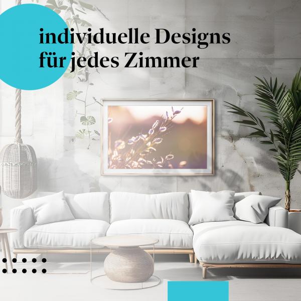 Schlafzimmer Deko: "Natur" Poster: Zarte Details & warmes Licht - perfekt fürs Schlafzimmer.