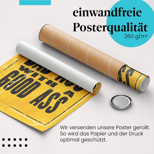 "Ausdauer & Beständigkeit": Gerolltes Poster, erreichen.