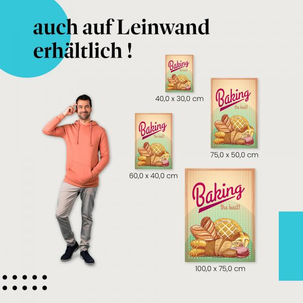 "Frische Backwaren" Leinwandbild: Appetitliche Backwaren für deine Wand