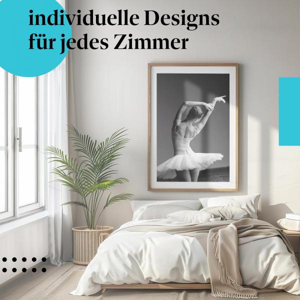 Schlafzimmer Deko: Anmut mit "Ballerina" Poster