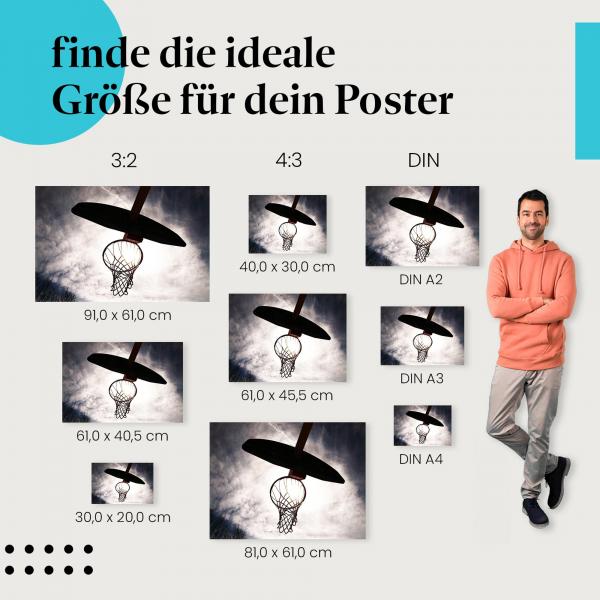 Basketballkorb Poster: Sport Poster - jetzt Größe wählen!