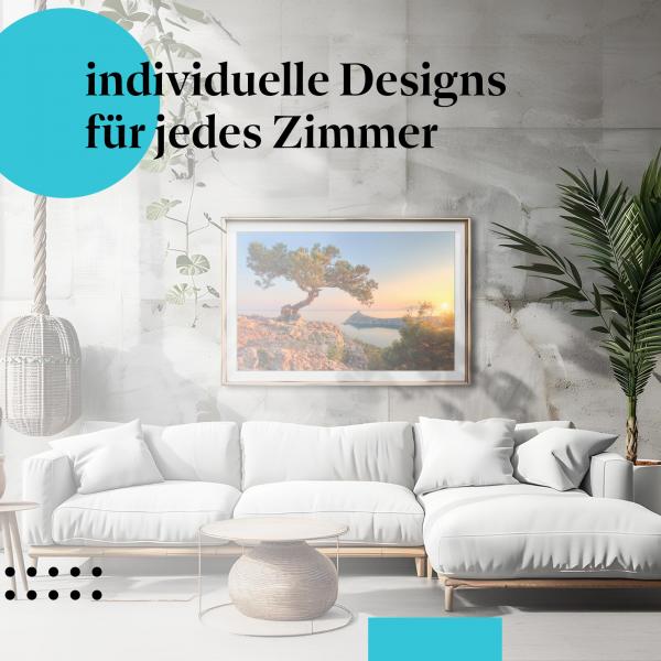 Schlafzimmer Deko: "Klippenlandschaft" Poster: Die Schönheit der Natur im Schlafzimmer.