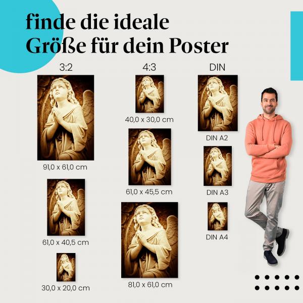 Betender Engel Poster: Himmlische Deko!