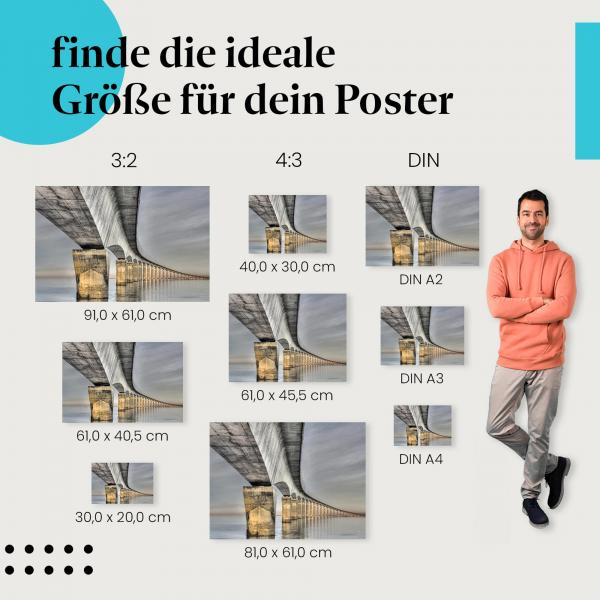 Betonbrücke Poster: Industrielle Architektur - jetzt bestellen!