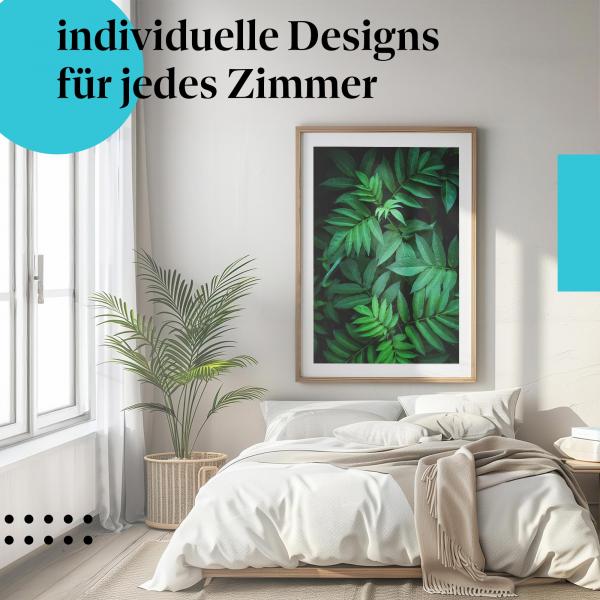 Schlafzimmer Deko: "Wald" Poster: Für alle, die die Stille der Natur lieben.