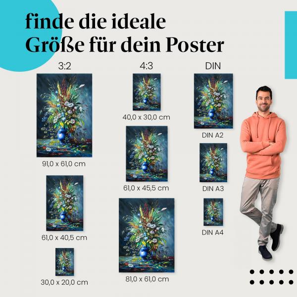 Blumen Poster: Blütenpracht - jetzt Postergröße wählen!