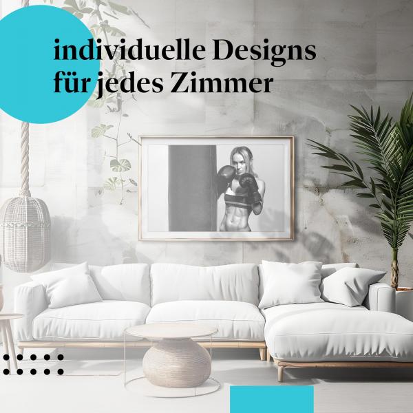 Schlafzimmer Deko: Fitness mit "Boxerin" Foto