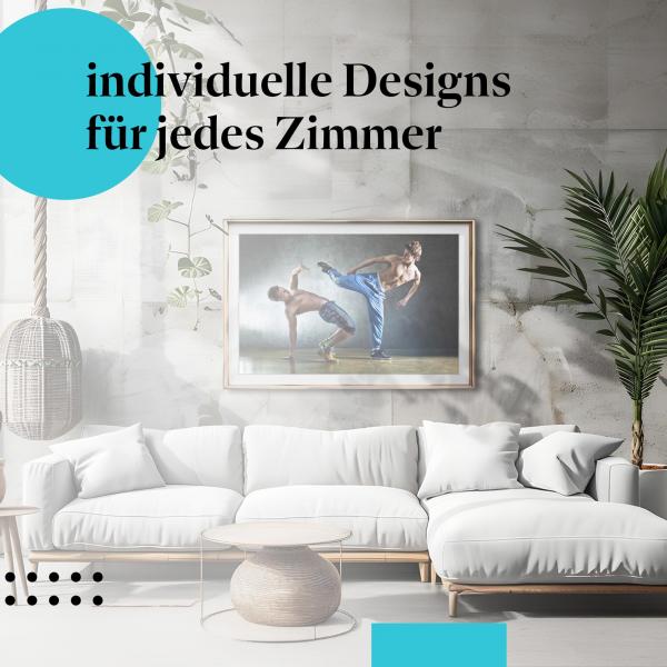 Schlafzimmer Deko: Dynamik mit "Breakdance Duo" Poster