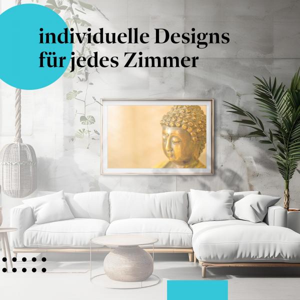 Schlafzimmer Deko: "Buddha" Poster: Für mehr Gelassenheit & innere Ruhe.