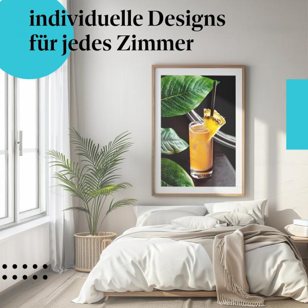 Schlafzimmer Deko: "Cocktail" Poster - Für alle, die Sommer & Cocktails lieben.