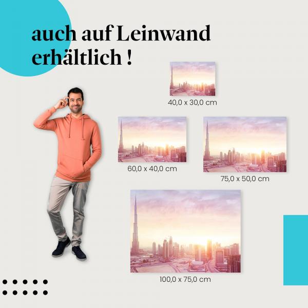 Leinwandbild "Dubai Skyline": Moderne Architektur & Skyline