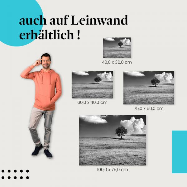 Leinwandbild "Einsamkeit in Schwarzweiß": Die Kraft der Schwarzweiß-Fotografie