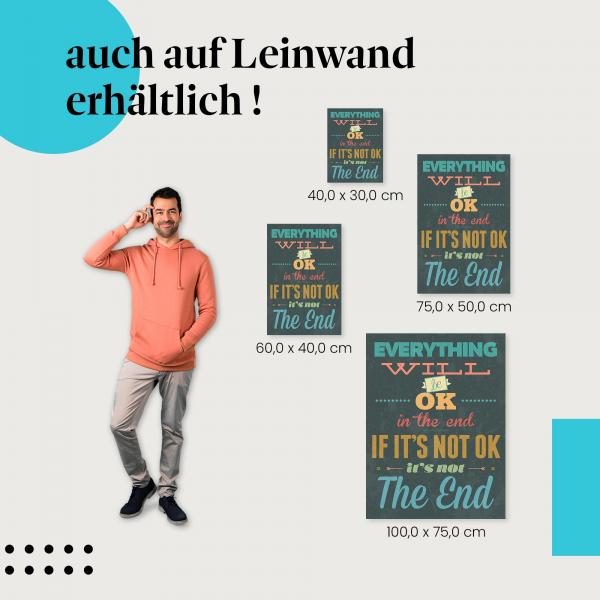 Leinwandbild "Everything will be ok": Ein Lichtblick für alle, die Trost suchen