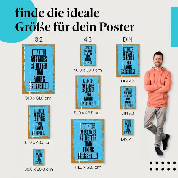 "Fehler machen ist menschlich": Poster - Fehlerkultur & Entwicklung