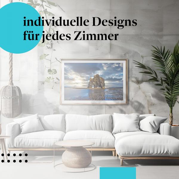 Schlafzimmer Deko: "Island" Poster: Die raue Schönheit des Nordens - perfekt fürs Schlafzimmer.