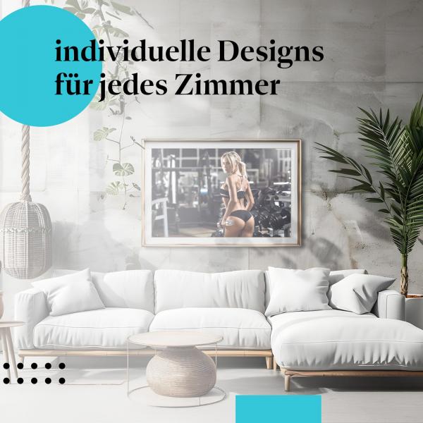 Schlafzimmer Deko: "Fitness" Poster: Für ein starkes Körpergefühl.