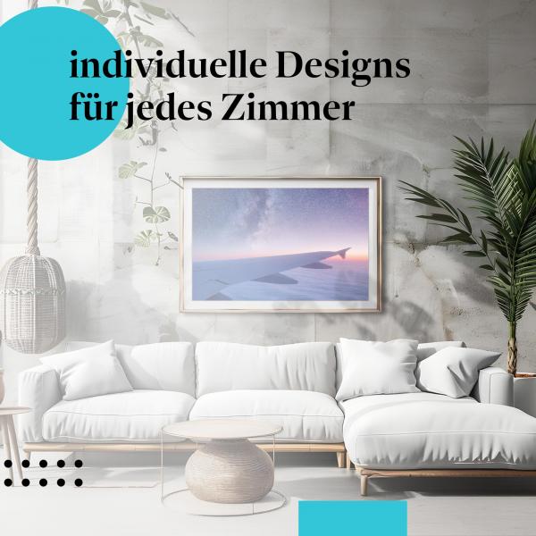 Schlafzimmer Deko: "Sternenhimmel" Poster - Träumen Sie von fernweh.