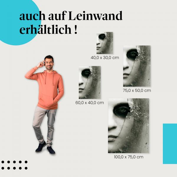 "Frau mit Make-Up" Leinwandbild. Verschiedene Größen für dein modernes Zuhause - setze stilvolle Akzente mit Kunst!