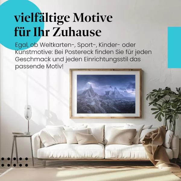 Berge im Mondlicht | Postereck 3206