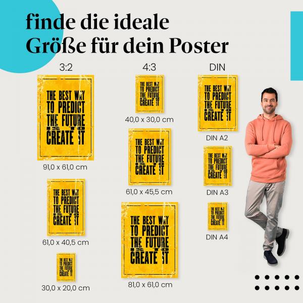 "Gestalte deine Zukunft": Poster - Selbstbestimmung & Tatkraft