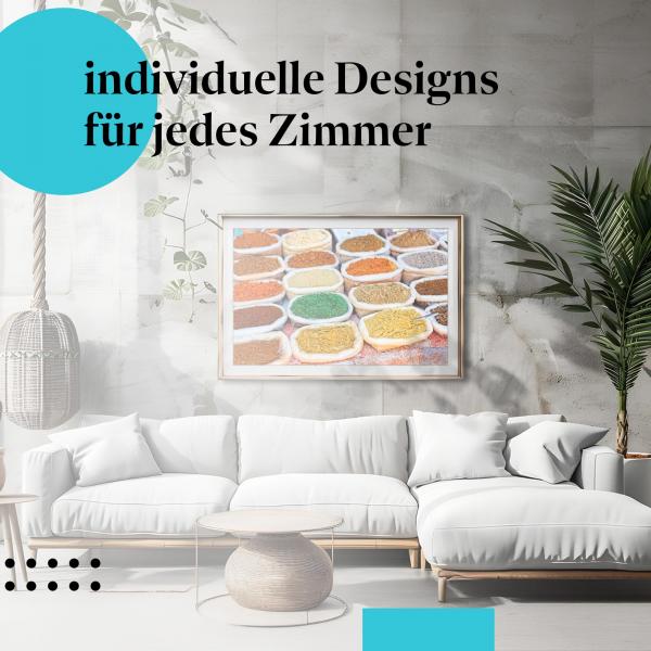 Schlafzimmer Deko: "Gewürze" Poster: Bringen Sie Farbe & Würze in Ihr Schlafzimmer.