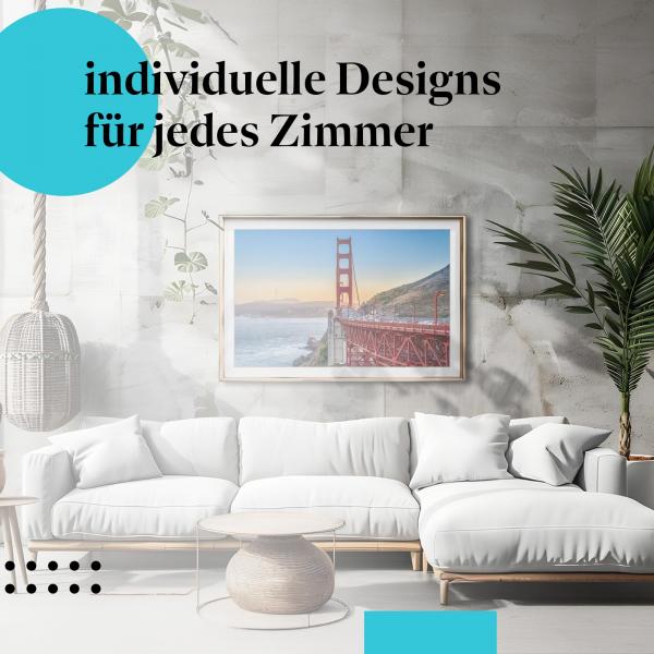 Schlafzimmer Deko: "Golden Gate Bridge" Poster - San Francisco - ein Traum!