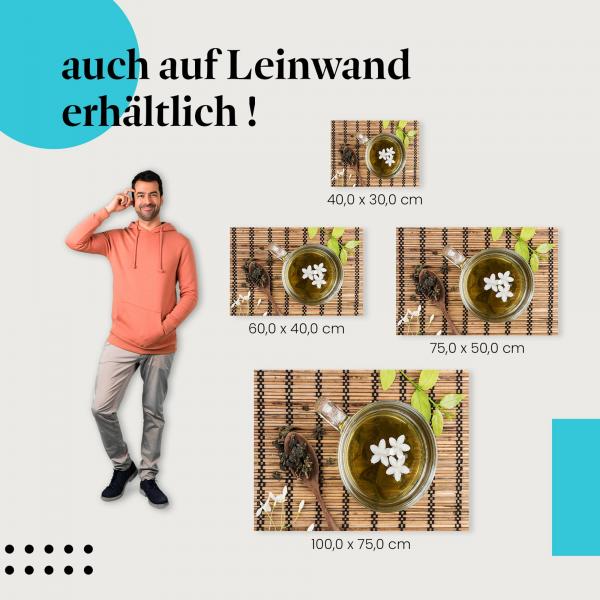 Grüner Tee: Leinwandbild. Die perfekte Auszeit vom Alltag!