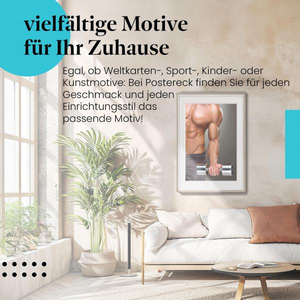 Dieses Leinwandbild ist ein Motivationsschub für jedes Workout.