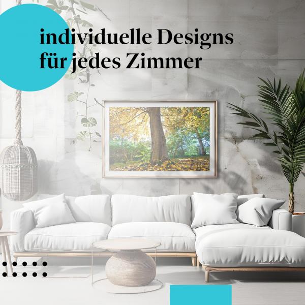 Schlafzimmer Deko: Herbst mit "Wald" Poster