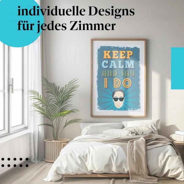 Schlafzimmer Deko: Romantik mit "Heiratsantrag Poster"