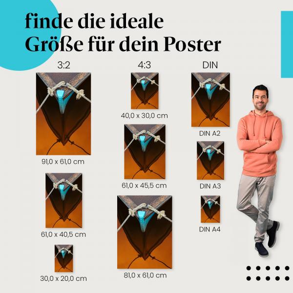 Abstrakte Schönheit: Wasser-Poster "Spiegelbild" - Faszinierende Spiegelung