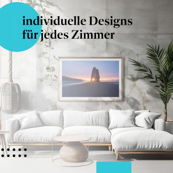 Schlafzimmer Deko: "Island" Poster - Die magische Landschaft Islands - atemberaubend!