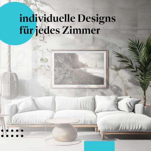 Schlafzimmer Deko: "Island" Poster - Die raue Schönheit des Nordens - perfekt für Ihre Wand.