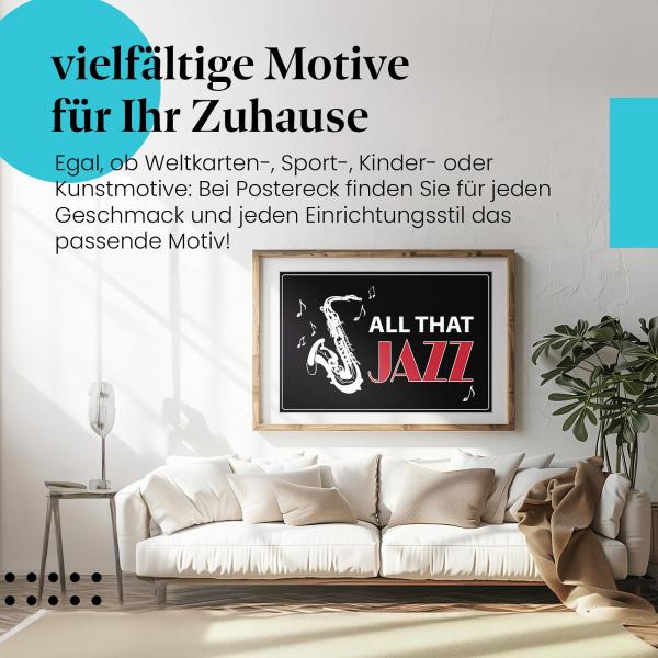 Leinwandbild Saxophon: Jazz-Feeling für Zuhause!