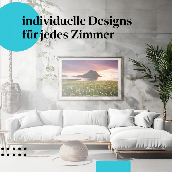 Schlafzimmer Deko: "Island" Poster: Die Schönheit der Natur - ein Hingucker!