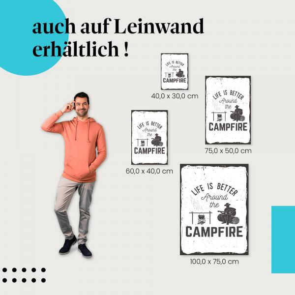 Leinwandbild "Life is better": Abenteuer & Outdoor