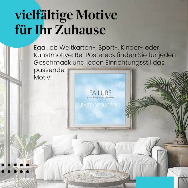 "Erfolg & Misserfolg": Poster - Motivation & Inspiration.